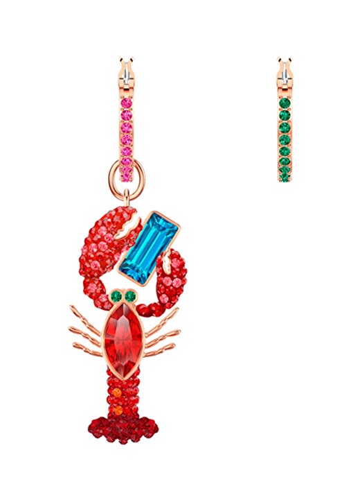 Swarovski 5452555 Ocean Lobster Rose Altın Kaplama Küpe 2