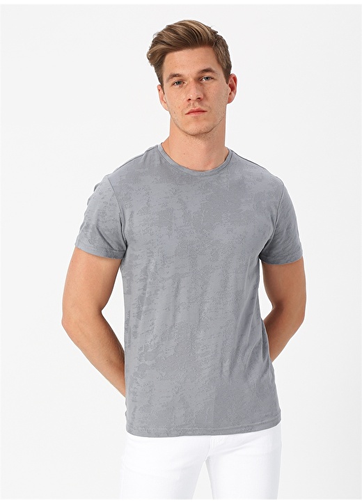 Fabrika Basic Fit Gri T-Shirt 1