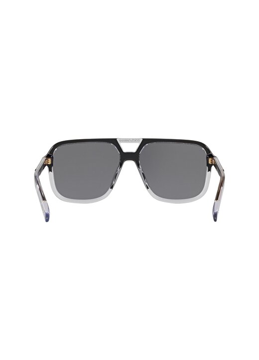 Dolce&Gabbana DG4354 Kare Siyah Polarize Erkek Güneş Gözlüğü 4