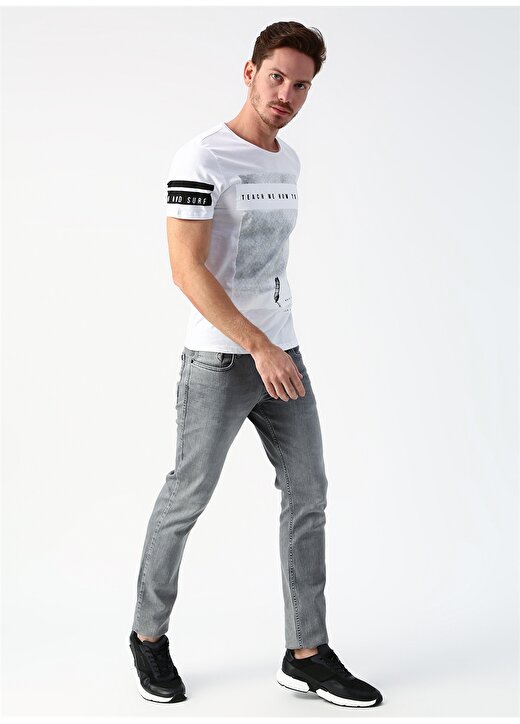 Twister Jeans Baskılı Beyaz T-Shirt 2