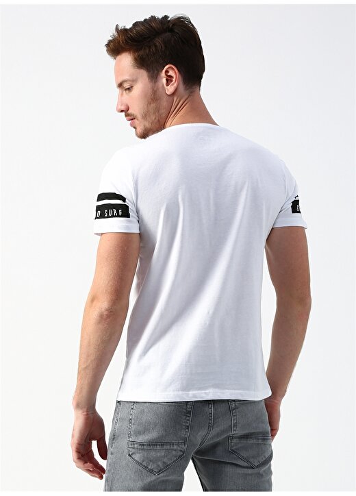 Twister Jeans Baskılı Beyaz T-Shirt 4