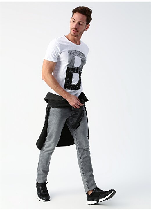 Twister Jeans Baskılı Beyaz T-Shirt 2