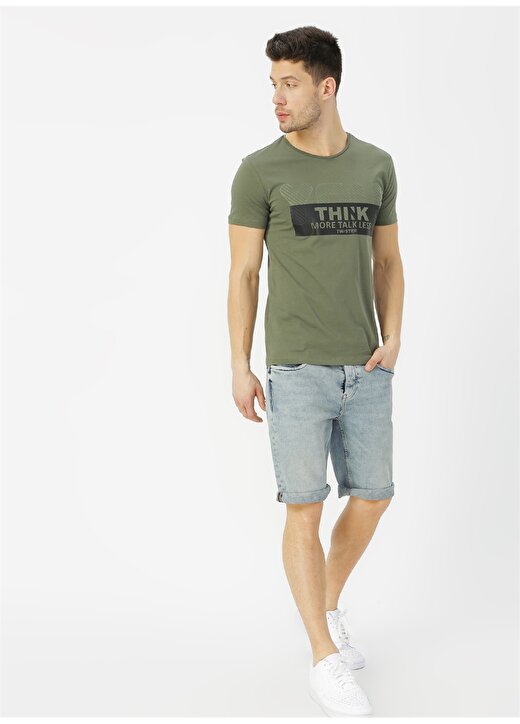 Twister Jeans Haki Baskılı T-Shirt 2