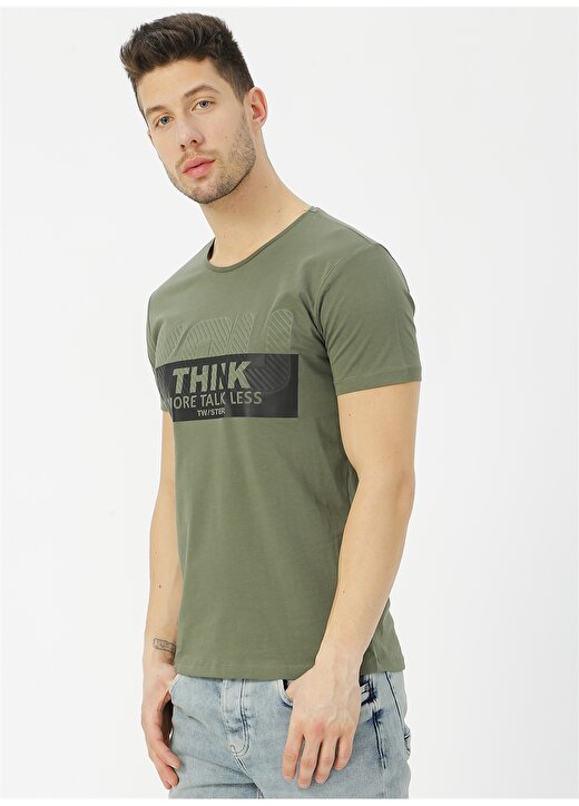 Twister Jeans Haki Baskılı T-Shirt 3