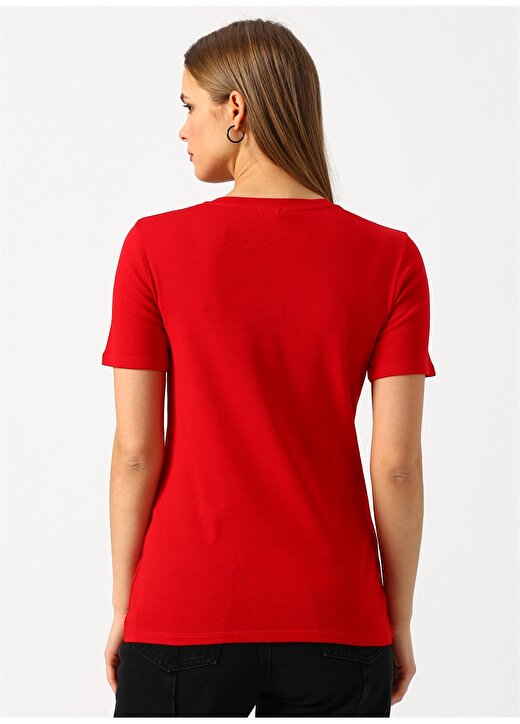 Benetton Yazılı Kırmızı T-Shirt 4