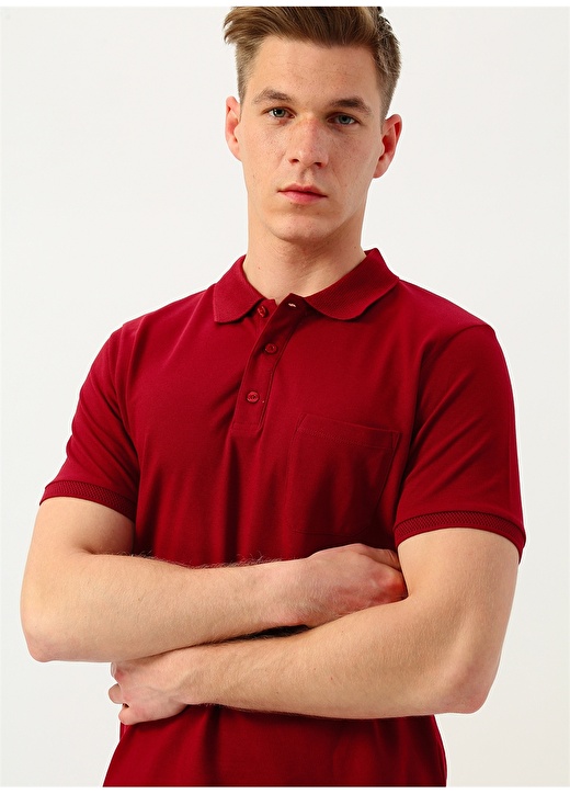 Altınyıldız Classic Regular Fit Bordo T-Shirt 3