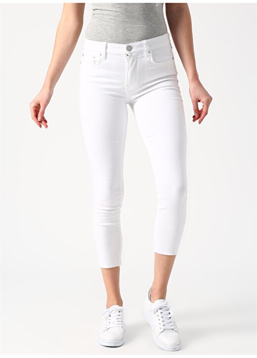 Aeropostale Skinny Fit Beyaz Denim Pantolon 2