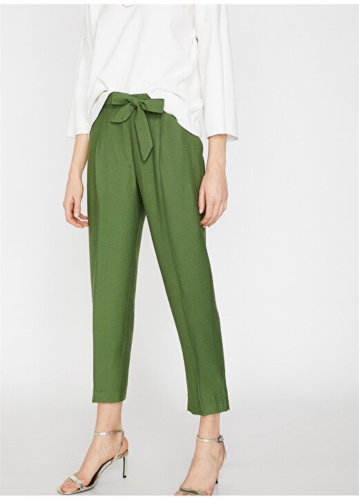 Koton Havuç Kesim Yeşil Pantolon 2
