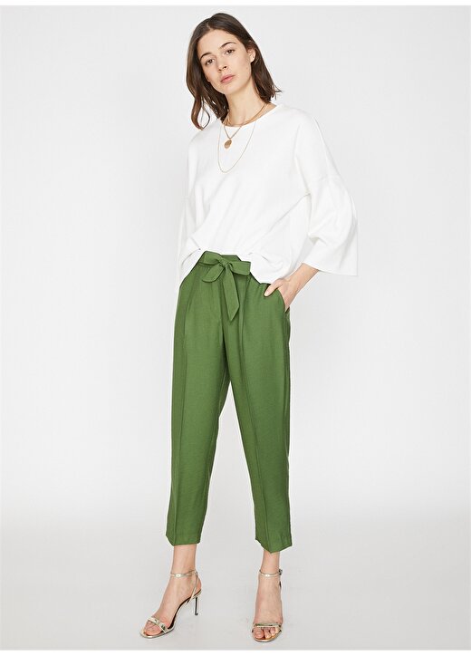 Koton Havuç Kesim Yeşil Pantolon 1