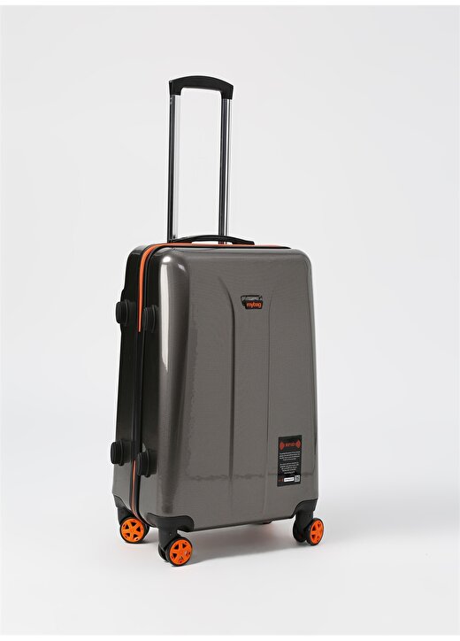My Bag Smart Rfıd Luggage Orange M Çekçekli Sert Valiz 2