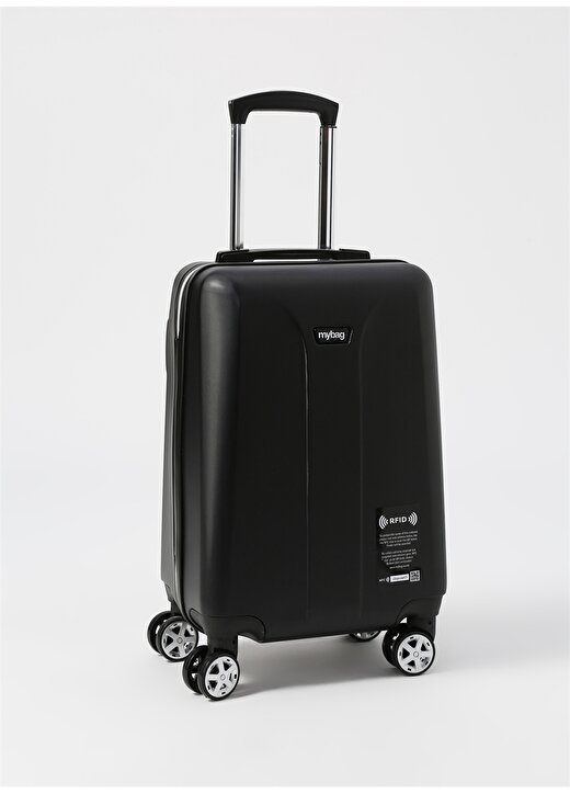 My Bag Smart Rfıd Luggage Black S Çekçekli Sert Valiz 2
