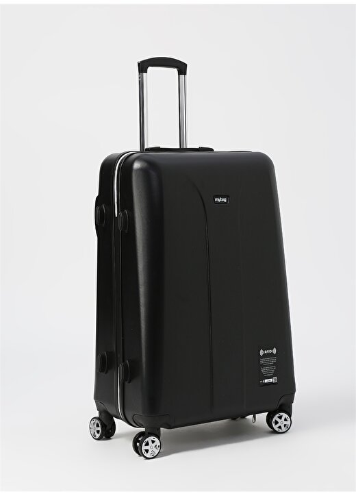 My Bag Smart Rfıd Luggage Black L Çekçekli Sert Valiz 2