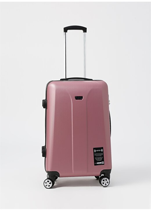 My Bag Smart Rfıd Luggage Rose M Çekçekli Sert Valiz 1