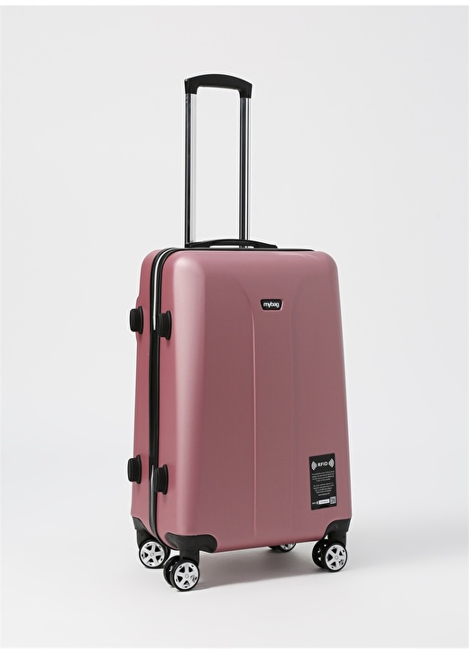 My Bag Smart Rfıd Luggage Rose M Çekçekli Sert Valiz 2