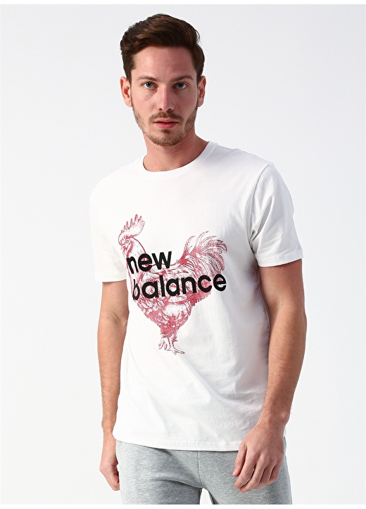 New Balance MTT1911 Beyaz Erkek T-Shirt 3