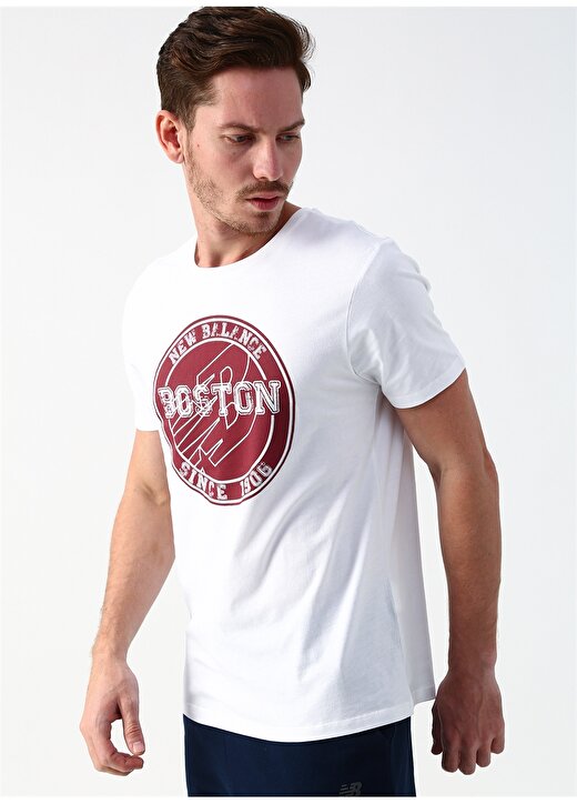 New Balance MTT909 Beyaz Erkek T-Shirt 3