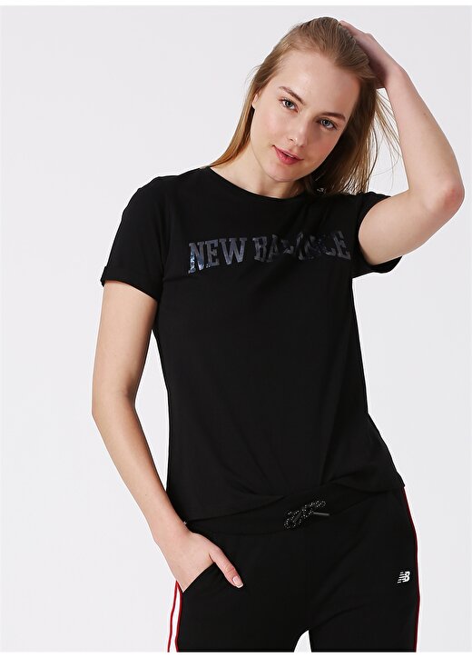 New Balance WTT1923 Siyah Kadın T-Shirt 1