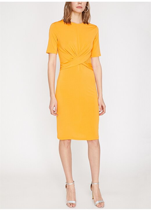 Koton Sarı Elbise 4