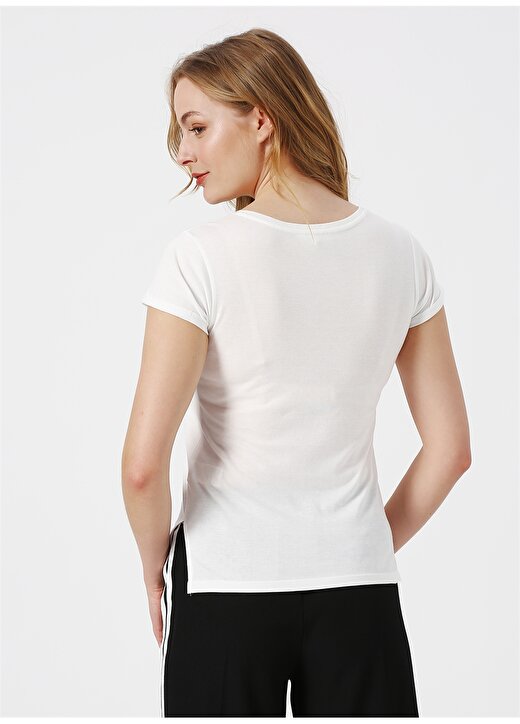 Koton Bisiklet Yaka Beyaz T-Shirt 3