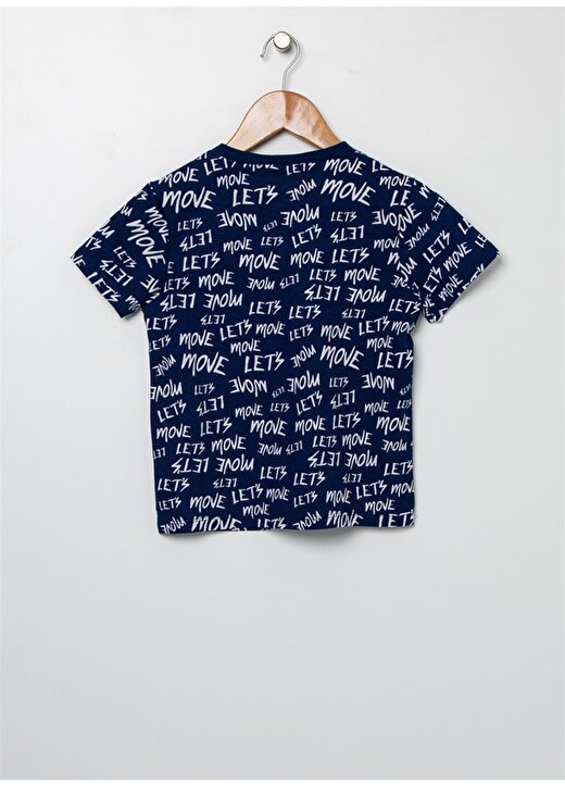 Koton Yazılı Lacivert T-Shirt 3