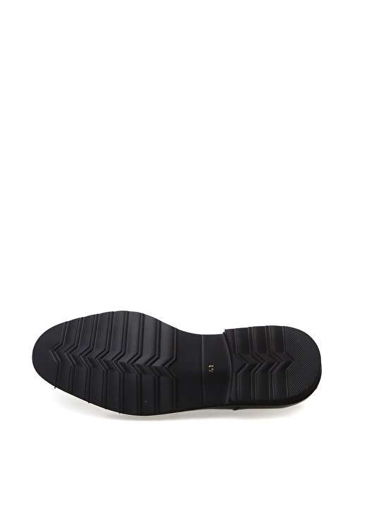 Divarese Kısa Topuklu Sivri Uçlu Bağcıklı Siyah Erkek Klasik Ayakkabı 3