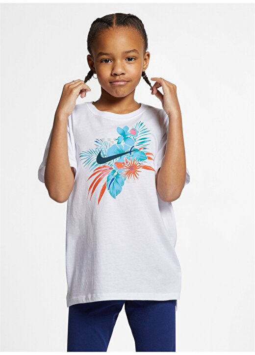 Nike Beyaz Kız Çocuk T-Shirt 2