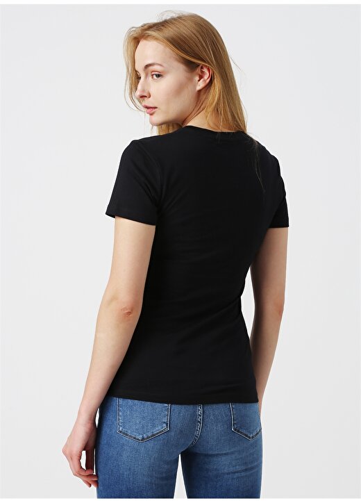 Calvin Klein Jeans Siyah Kadın T-Shirt INSTIT SILVER BOX 4