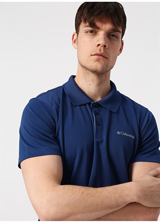 Columbia Omni-Wick Koyu Mavi Polo T-Shirt 3