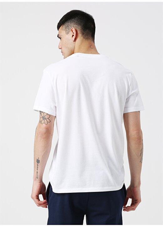 Tommy Sport Baskılı Yazılı Beyaz T-Shirt 3