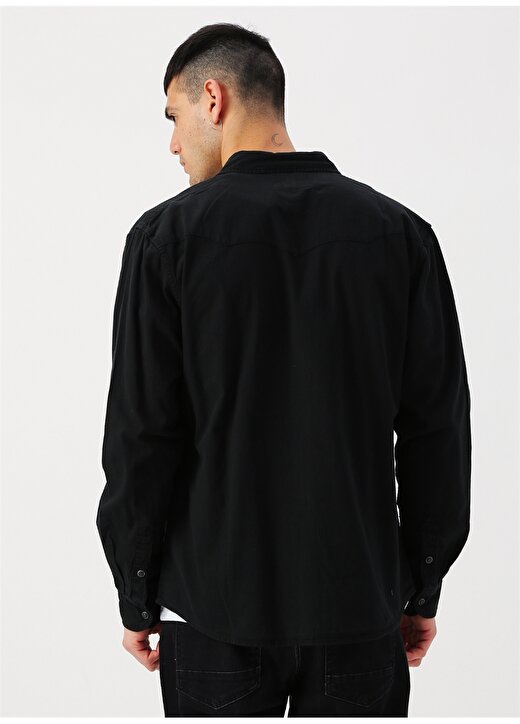 Lee & Wrangler Cep Detaylı Siyah Uzun Kollu Gömlek 4