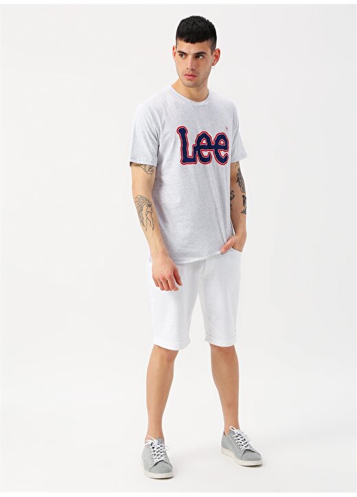 Lee & Wrangler Baskılı Gri T-Shirt 2