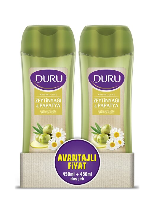 Duru Natural Olive Papatya Duş Jeli 450Ml & 450 Ml Fırsat Paketi 1
