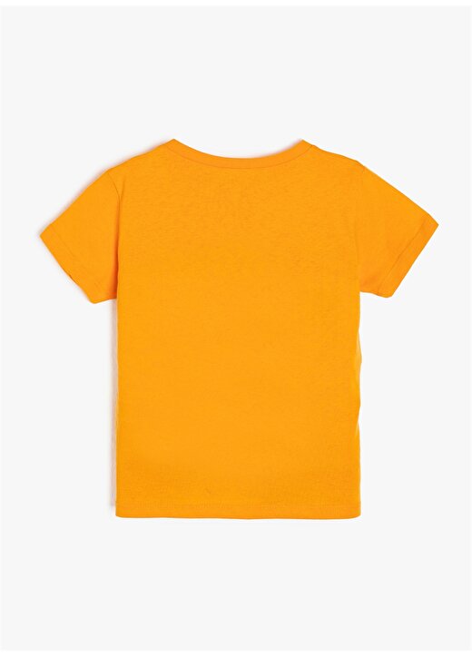 Koton Yazılı Sarı T-Shirt 2