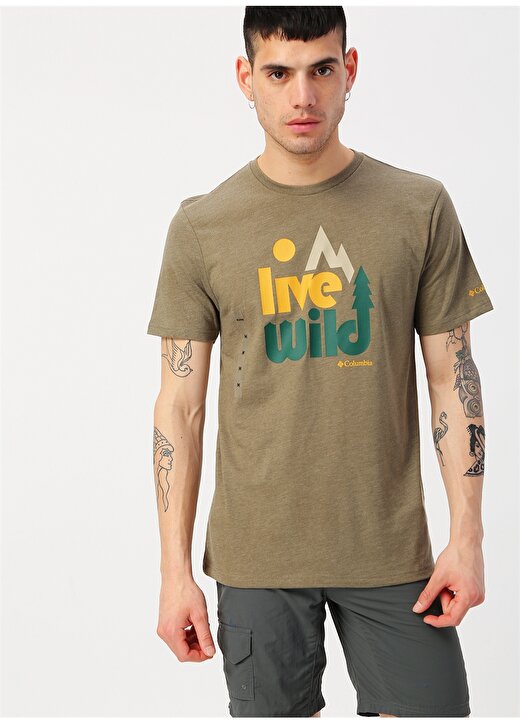 Columbia Live Wild Haki T-Shirt 1