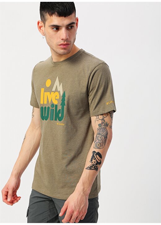 Columbia Live Wild Haki T-Shirt 3