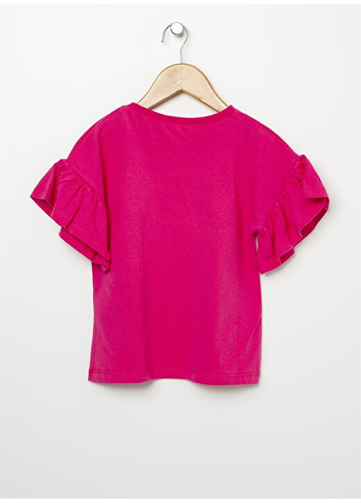 Koton Fuşya Kız Çocuk T-Shirt 2