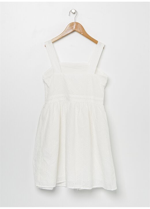 Koton Askılı Beyaz Elbise 2