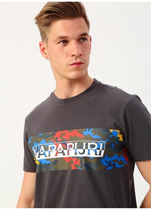 Napapijri Logolu Baskılı T-Shirt 1