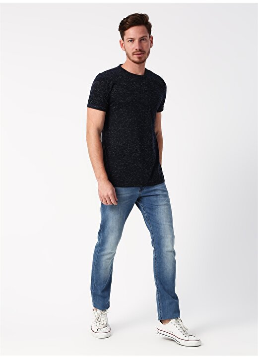 Koton Basic Kırçıllı Lacivert T-Shirt 2