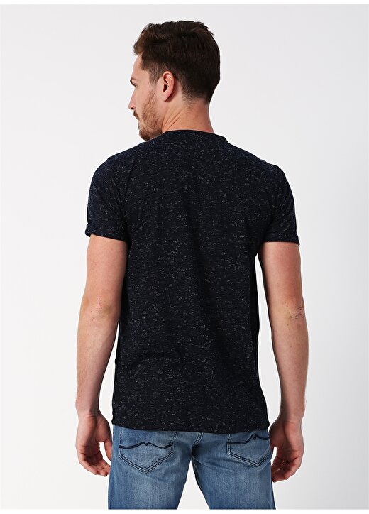 Koton Basic Kırçıllı Lacivert T-Shirt 3