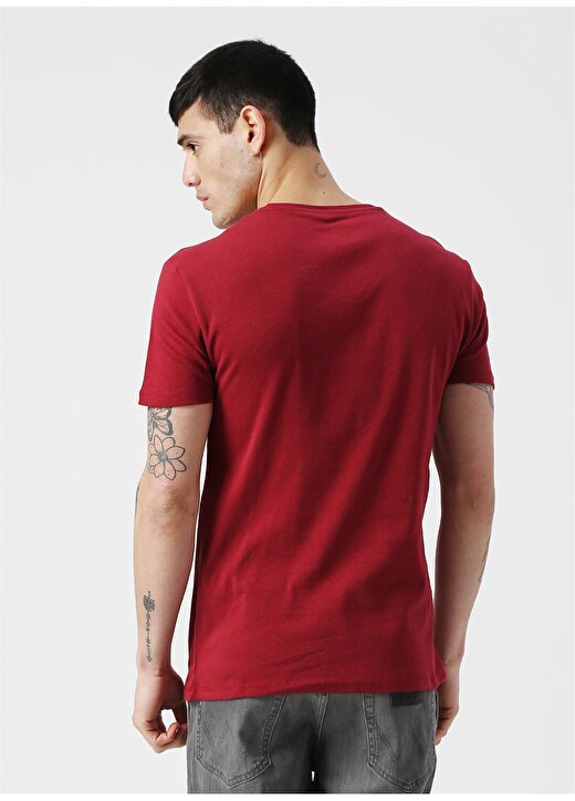Koton V Yaka Kırmızı T-Shirt 4