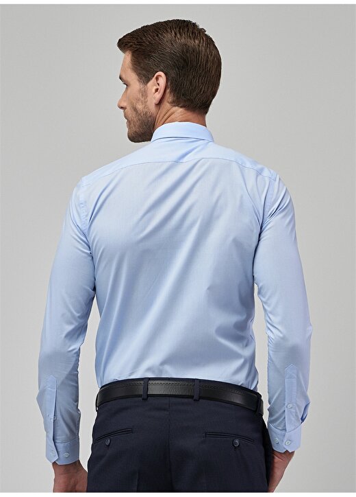 Altınyıldız Classics Açık Mavi Erkek Slim Fit Düz Gömlek 4A2000000021 4