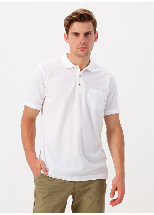 Beymen Business Privé Regular Fit Merserize Beyaz T-Shirt 2