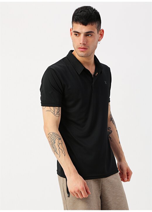 Exuma Siyah Polo T-Shirt 3