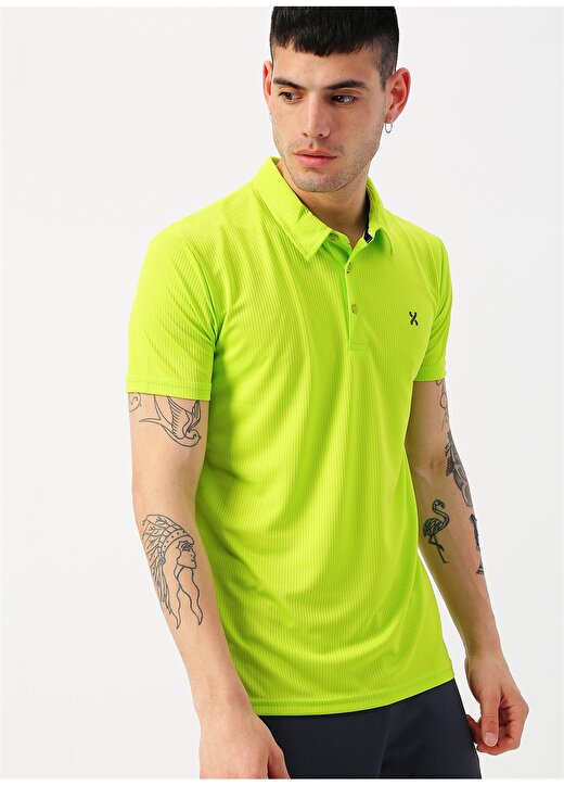 Exuma Polo Yaka Lime Polo T-Shirt 3
