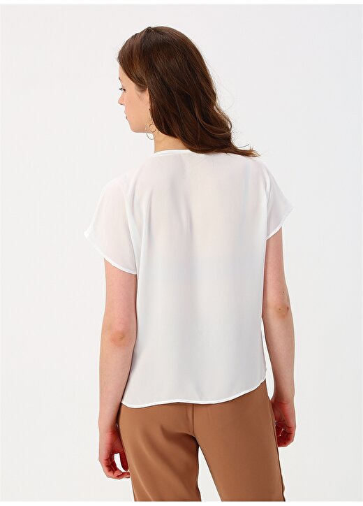 Koton Kırık Beyaz Basic Bluz 4
