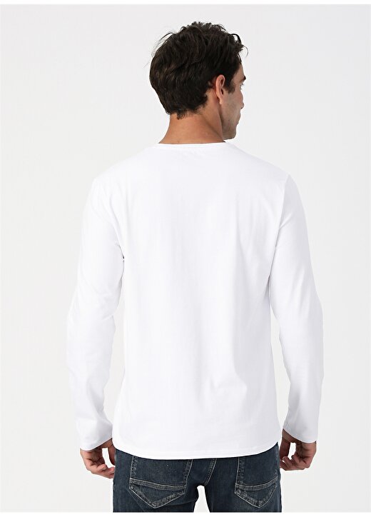 Limon Bisiklet Yaka Beyaz T-Shirt 4