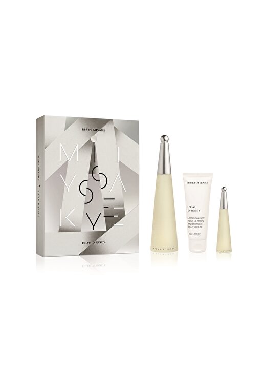 İssey Miyake L'eau D'issey Edt 100 Ml + Body Lotion 75 Ml + L'eau D'issey Edt 10 Ml Parfüm Set 1