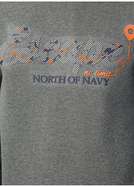 North Of Navy Antrasit Melanj Sweatshirt 4