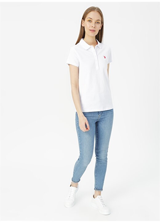 U.S. Polo Assn. Beyaz T-Shirt 2